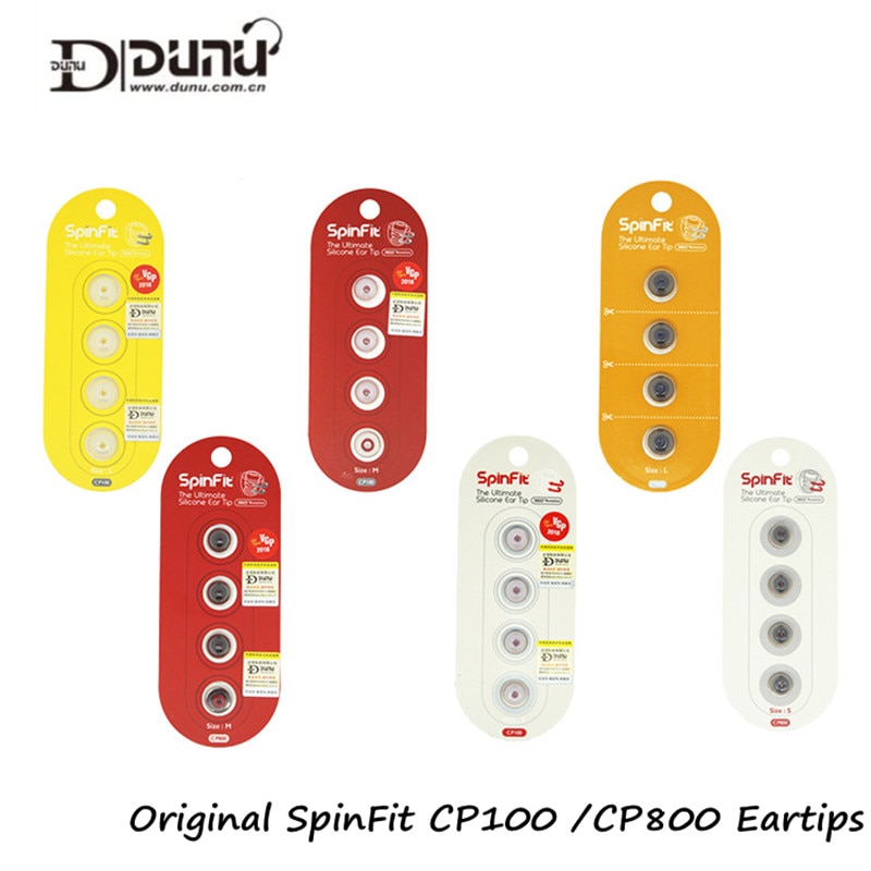 Original DUNU SpinFit CP100 CP800 Eartips in-ohr Kopfhörer Ohr spitze Patentierte Silikon Eartips für Kopfhörer DK3001 Titan 5 2 Paare