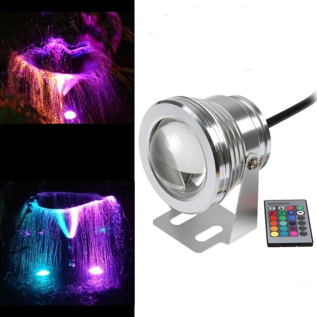 LED Unterwasser Licht RGB 10 W 12 V LED Unterwasser Licht 16 Farben Wasserdicht IP67 Brunnen Schwimmbad Lampe Beleuchtung