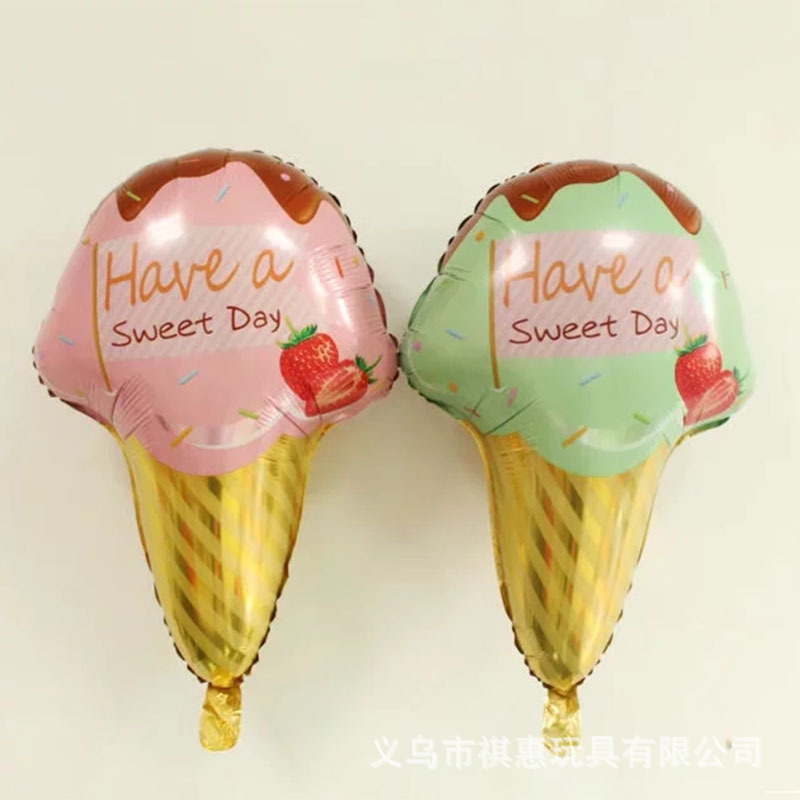 Spielzeug Ballon Aluminium Film Spielzeug Ballon Kreuz Grenze für Geburtstag Dekoration Karikatur Eis Aluminium Film Spielzeug Ballon