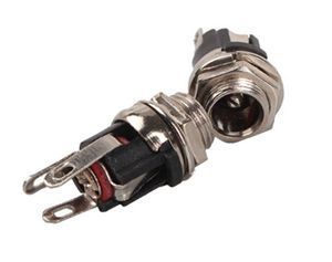 Praktische DC Energie Versorgung Metall Jack Buchse DC Energie Buchse Tafel Moun Steckdose Zubehör 5,5mm * 2,1mm