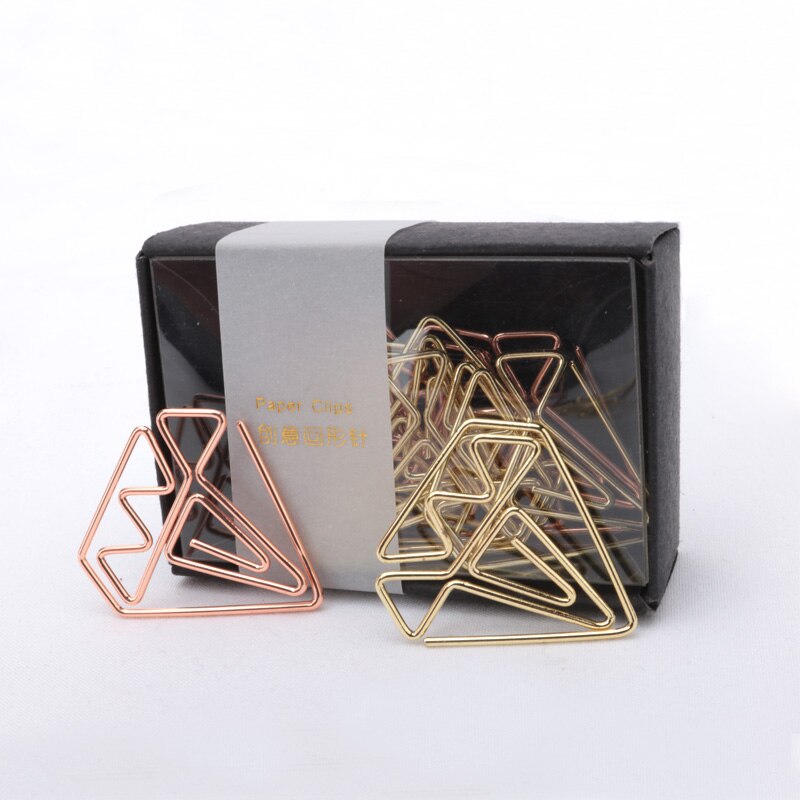Lesezeichen diamant bilden paperclip Rose Gold Clip Gold heftklammern schreibwaren befreunden metall papier Clip