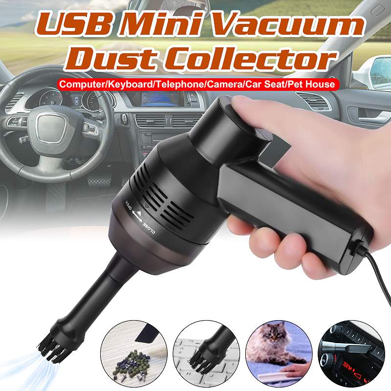 Auto Staubsauger Tragbare Handheld USB Staubsauger Staub Kollektor Reinigung Pinsel für Heimat Computer PC Tastatur Haustier Haus