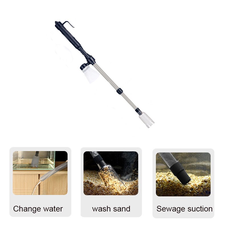 Aquarium Elektrische Aquarium Reiniger Aquarium Sand Unterlegscheibe Vakuum Kies Wasser Wechsler Siphon Filter Reiniger Fisch Panzer Werkzeuge
