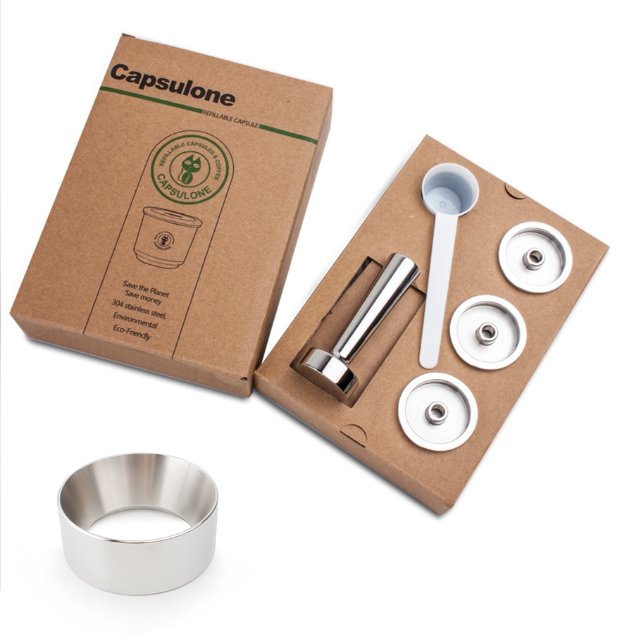 Capsulone Nachfüllbare kapsel Schote resuable Filter tasse passen für illy X Y TYP Kaffee Maschine Metall Edelstahl Kaffee kapsel