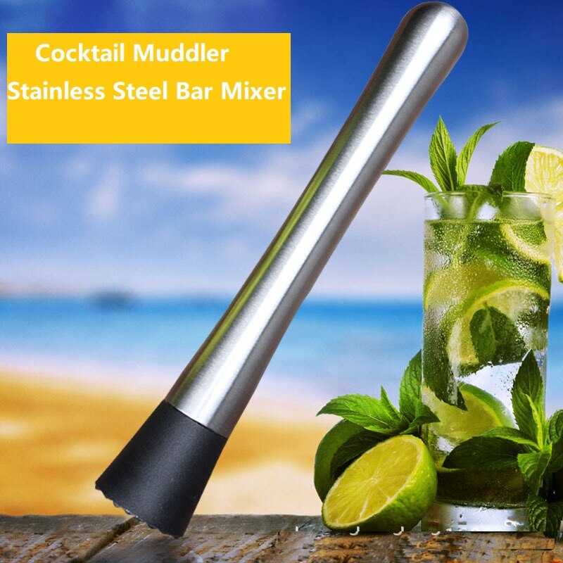 Cocktail Muddler Barware Mojito Cocktail Edelstahl Bar Rührgerät DIY Trinken Obst Muddler Zerkleinert Eis Barware Bar Werkzeug
