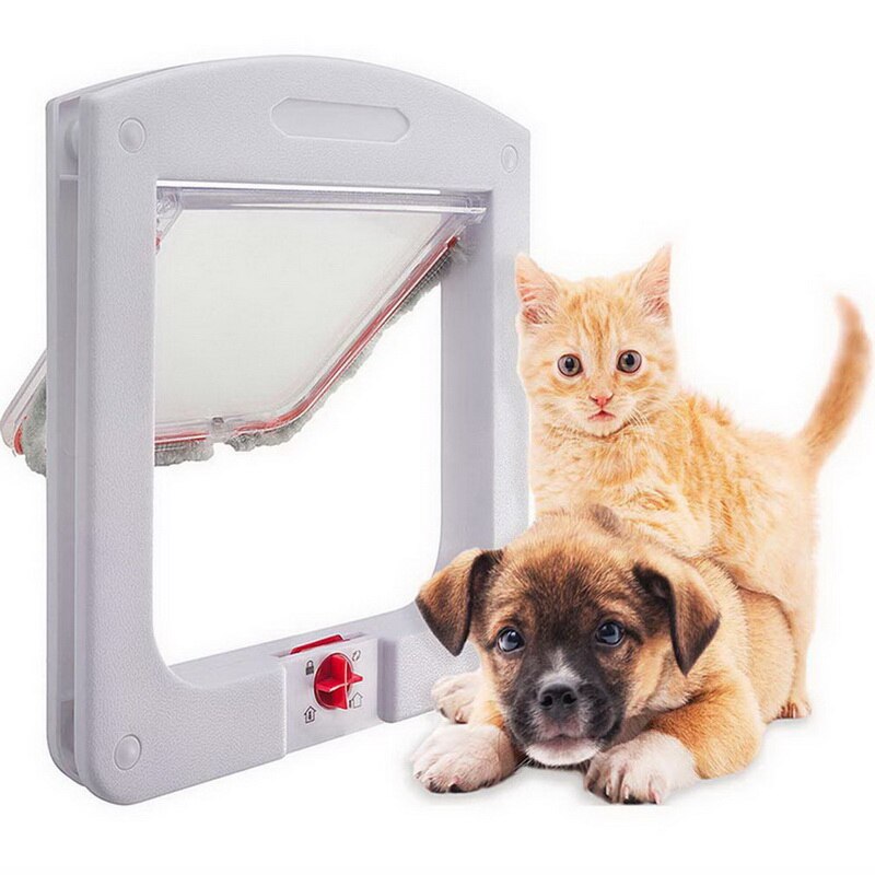 Haustiere Tür Hond Puerta Para Perro Katze Tür Ebene Kleine Haustier Katze Hund Tor Türen Haustier Liefert Kunststoff Tür Dieren benodigheden