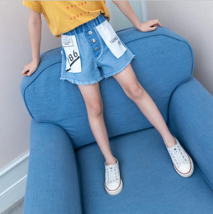 Mädchen kurze Hose Sommer freundlicher kurze Hose Für freundlicher knapp Denim Hosen lässig Scanties Strand kurze Hose Baby Mädchen Kleidung 4 6 8 10 12T