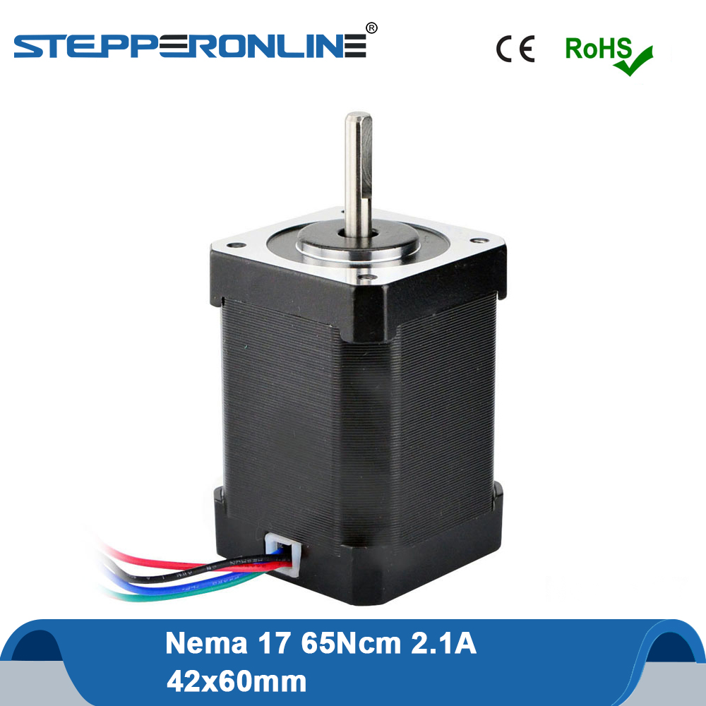 Nema17 Stepper Motor- 4-blei 60mm 65Ncm 2,1 EINE Nema 17 Schritt Motor- 12V Motor- 42BYGH stepper für DIY 3D Drucker