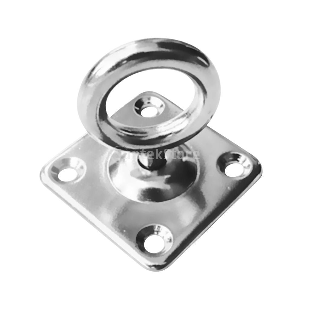 316 Edelstahl Quadrat Schwenker Pad Auge Platte Auge Haken Sonnensegel Montage Befestigung Bausatz Marine Stiefel Takelwerk Hardware- 5mm 6mm