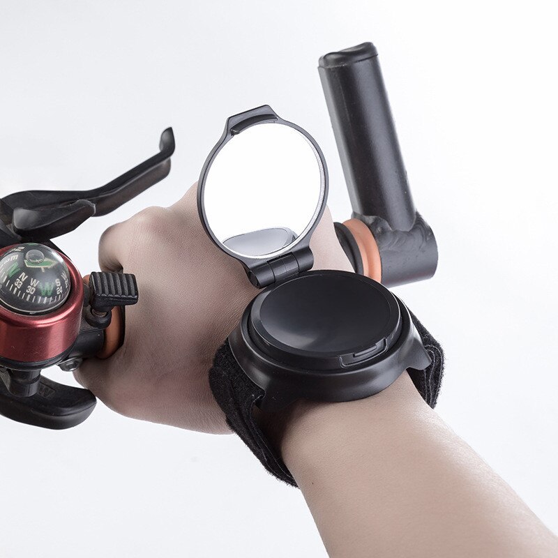 Fahrrad Spiegel Fahrrad Zurück Spiegel Radfahren 360 grad Drehen MTB Arm Handgelenk Gurt Hinten Ansicht Fahrrad Zubehör Fahrrad Rück