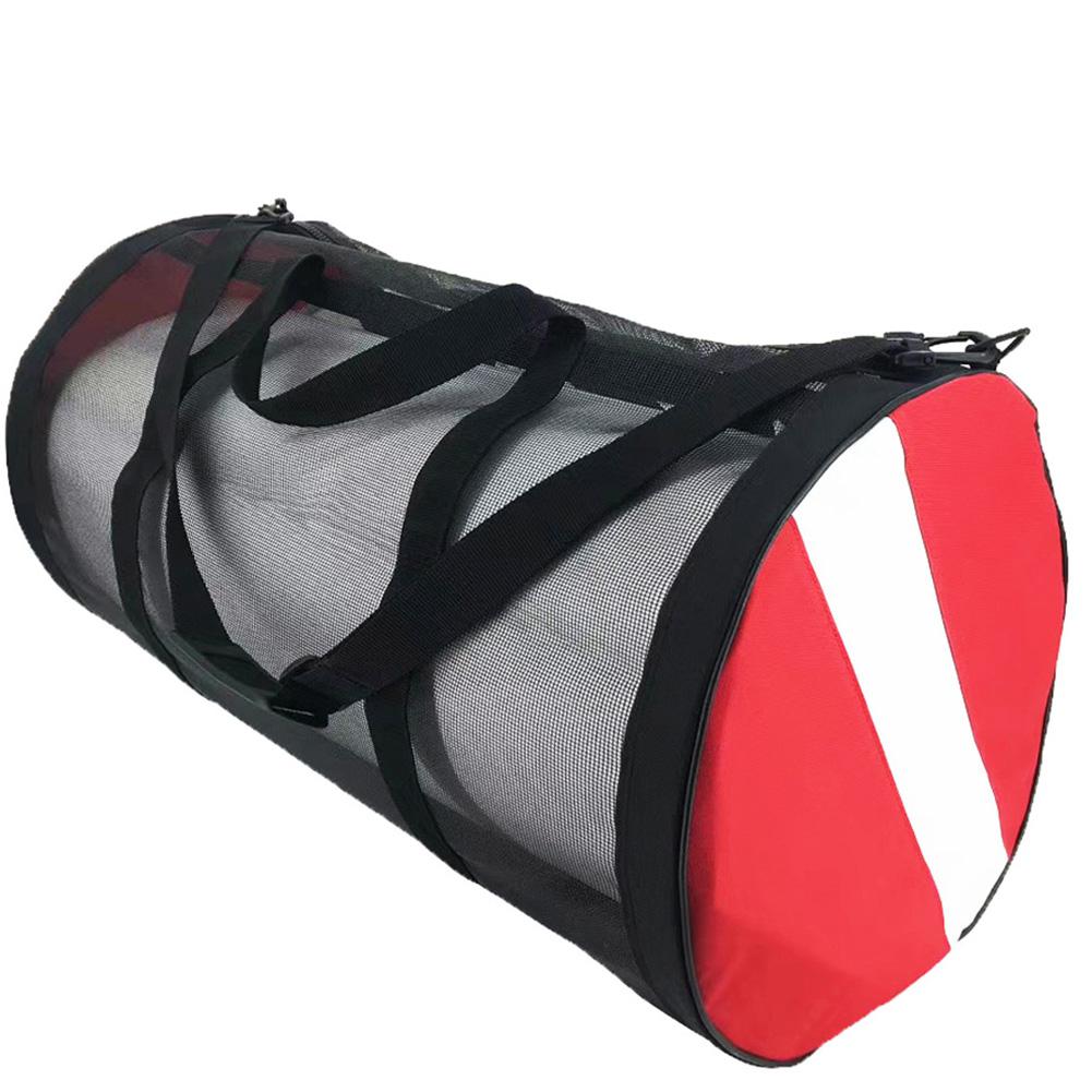 Tauchen Tasche Tauchen Ausrüstung Tornister nass Kleidung Baden Flossen Flossen Gittergewebe Netz Handtasche Falten groß Kapazität Lager Tasche