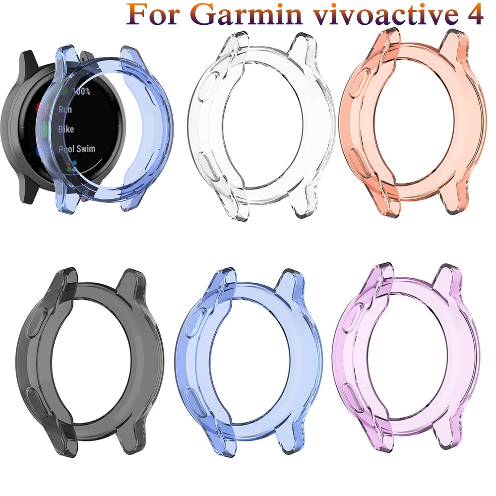 Weichen TPU Schutz Für Garmin vivoactive 4 Silikon Bildschirm Schutz Abdeckung Für Garmin Aktive Schutzhülle Clever uhr