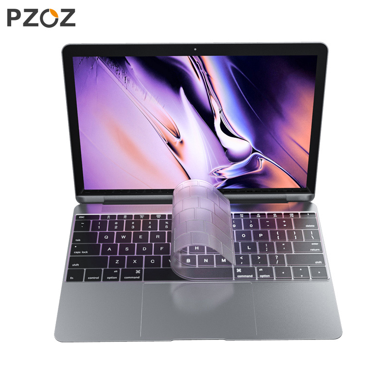 PZOZ Silikon Tastatur Abdeckung Schutz Haut Für Apfel Macbook Profi Mac 15 Luft 13 Mit berühren Bar Weiche tastatur transparent fallen