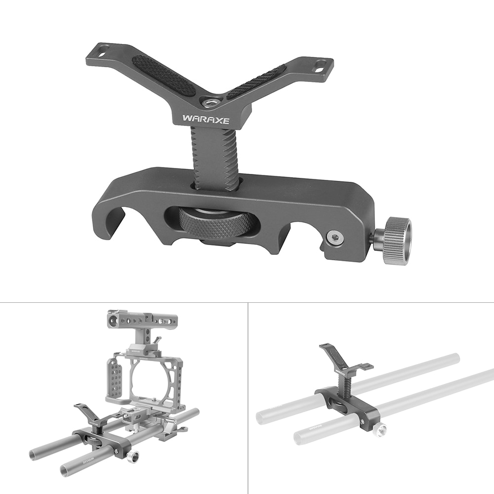15mm Y-förmigen Lange Objektiv Unterstützung Halterung Höer Einstellbar Fotografie Stange Montieren Adapter Kompatibel für TITAL