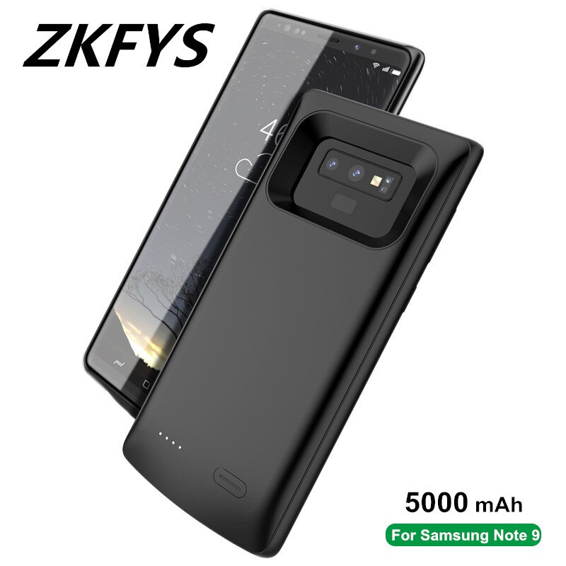 ZKFYS 5000mAh Ladegerät Abdeckung Batterie Ladegerät fallen für Samsung Galaxis Hinweis 9 Ultra Dünne Schnell Ladegerät Batterie Abdeckung
