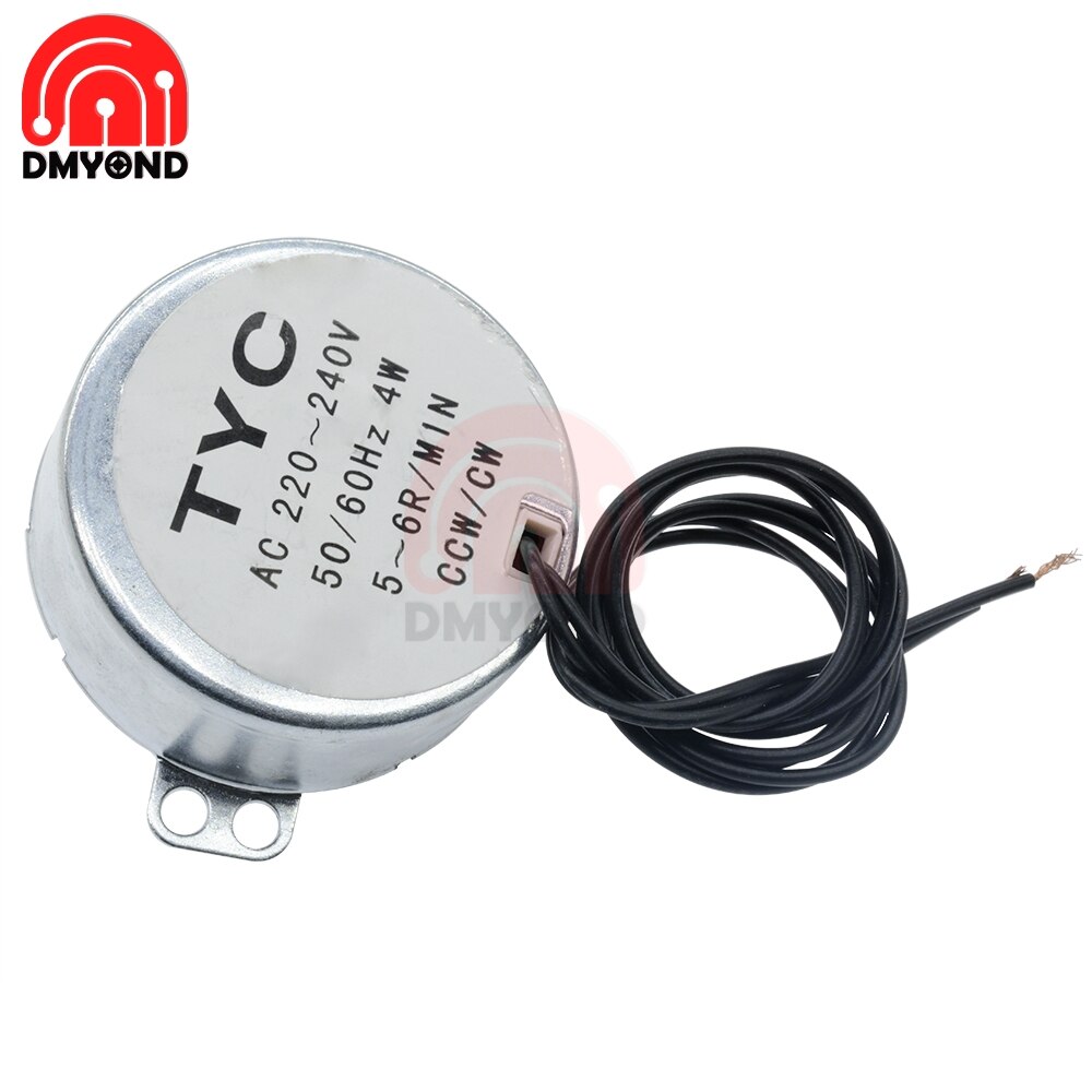 AC 12V 220-240V TYC-50 Motor- AC Stock 5-6 r/min Stabile Synchron Motor- Profi 4KGF.CM 4W CW/CCW Mikrowelle Drehscheibe