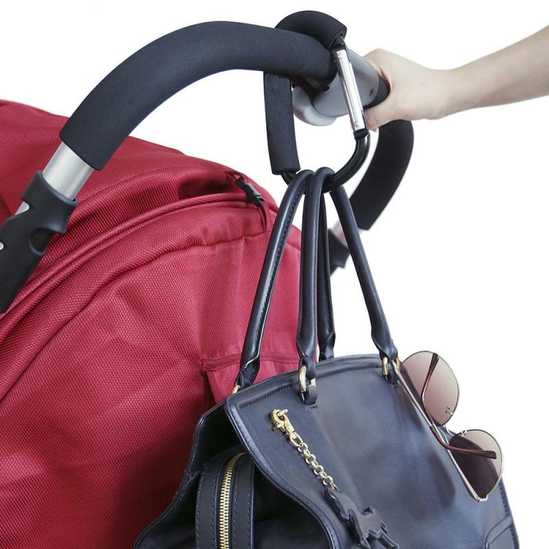 1Stck Baby Kinderwagen Haken Baby KleiderbüGel Baby Tasche Kinderwagen Haken Kinderwagen Zubehör groß Karabiner Mehrzweck Tasche Aufhänger schnappen