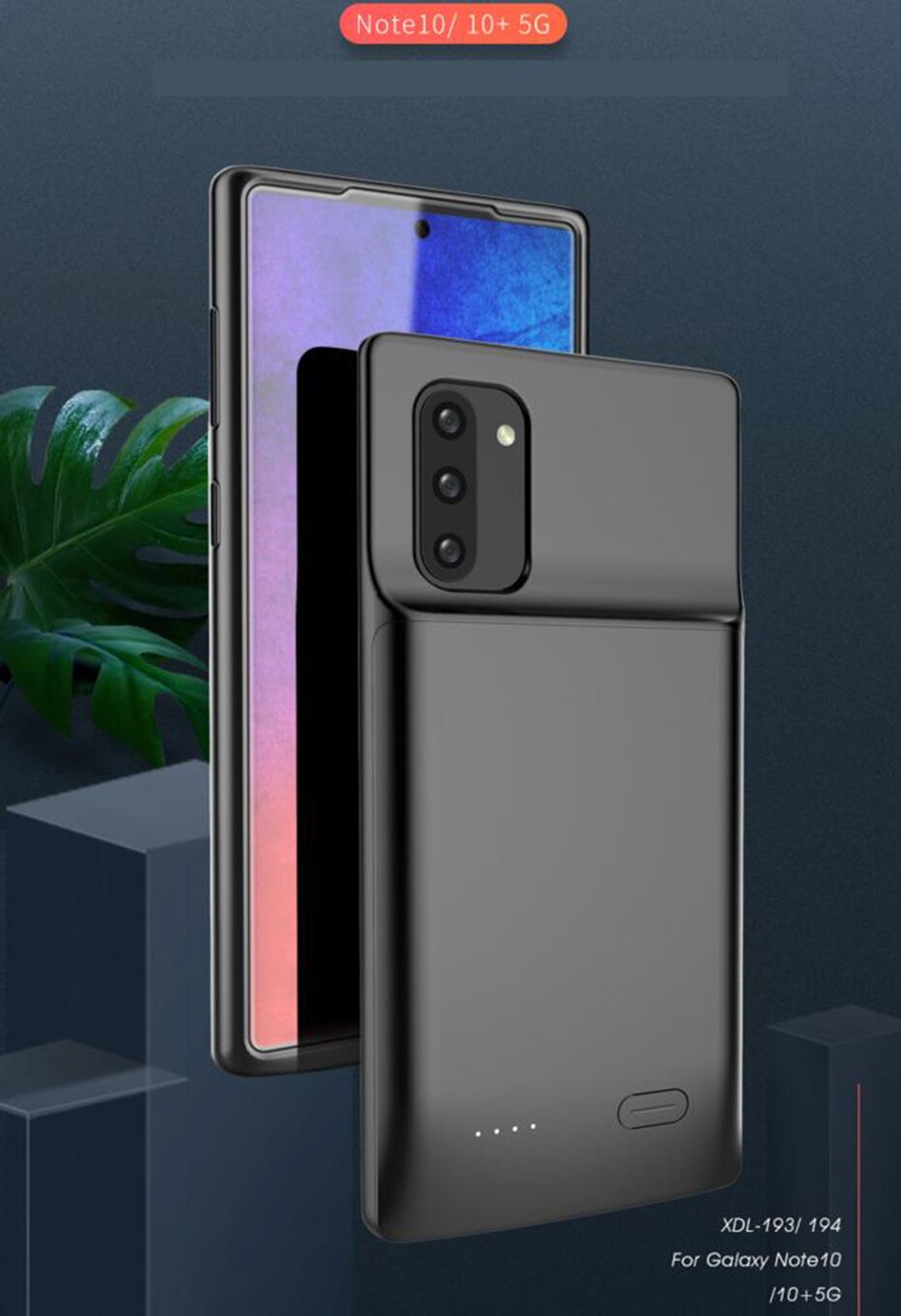 6000mAh Batterie Ladegerät fallen Für Samsung Galaxis Hinweis 10 10 Plus Ultra Dünne Batterie Fällen Energie Bank Ladegerät abdeckungen