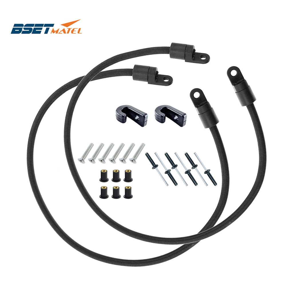 2X kajak Paddel Wächter Stiefel Bungee Paddel Halfter Kanus paddel Clip Marine Takelwerk Zubehör mit J Haken und Schrauben Oder nieten