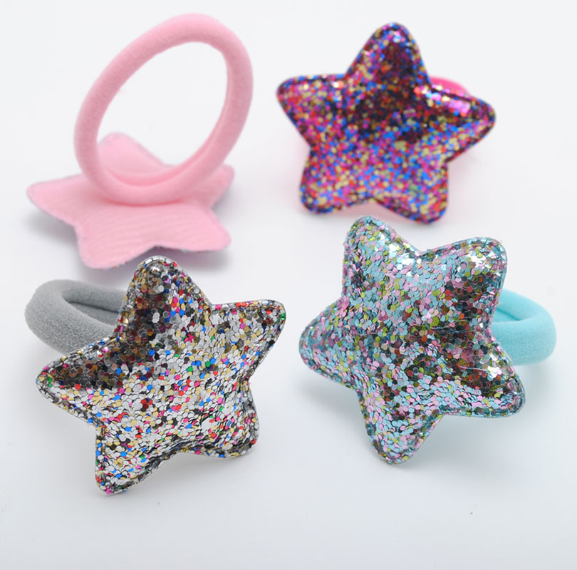 2 teile/los funkeln Haarband Baby Mädchen Haar Zubehör freundlicher Elastische Haar Bands Hohe Quanlity Haar Gummi Für freundlicher