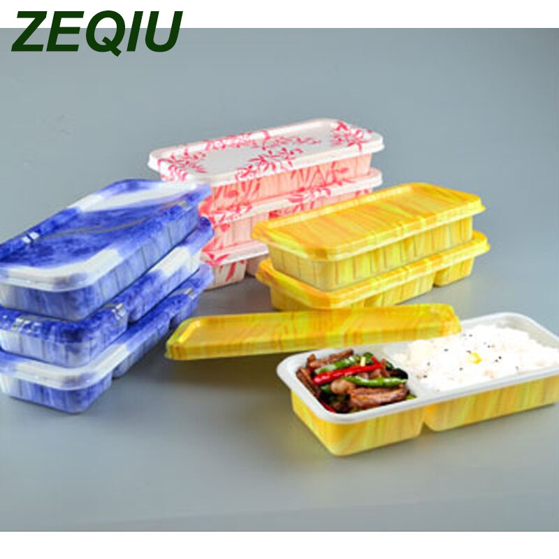 Einweg lunchbox 600ml Mikrowelle heizung Snack Nachtisch Kekse Sushi Gebraten reis Container mitnehmen.