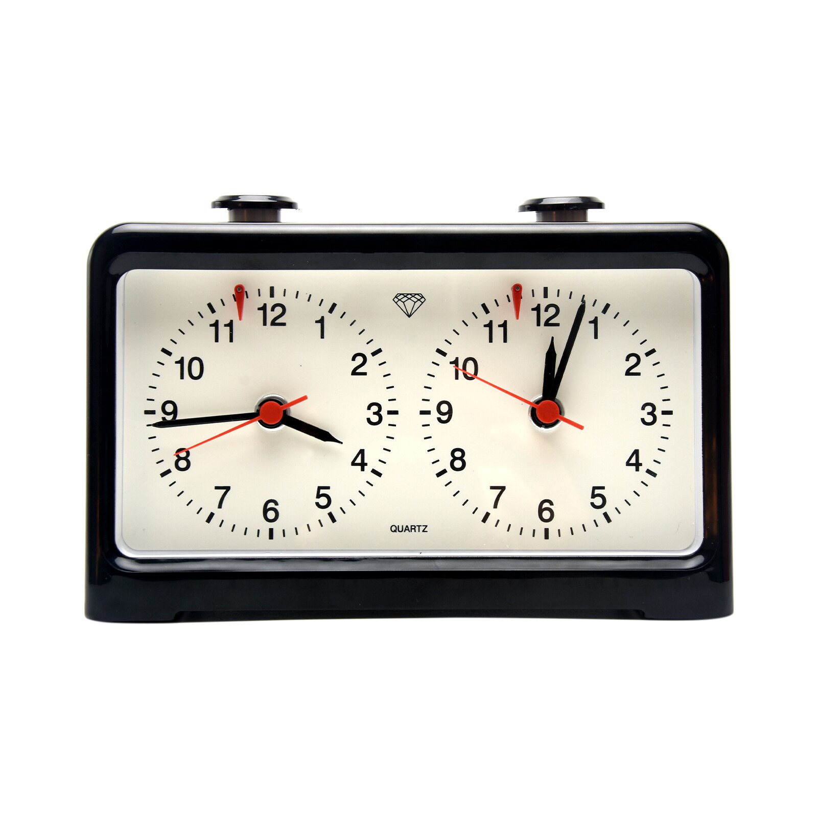 Professionelle Zählen Unten Analog Schach Uhr Spiel Timer Quarz Bewegung Kunststoff Batterie angetrieben Geschmack Genaue Kompakte