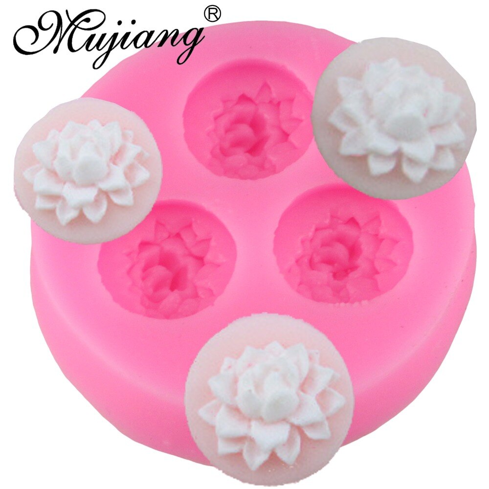 DIY Lotus Blumen Kuchen Silikonformen Gumpaste Schokolade Harz Tonne Süßigkeiten Formen 3D Kuchen Fondant-Kuchen Dekorieren Werkzeug