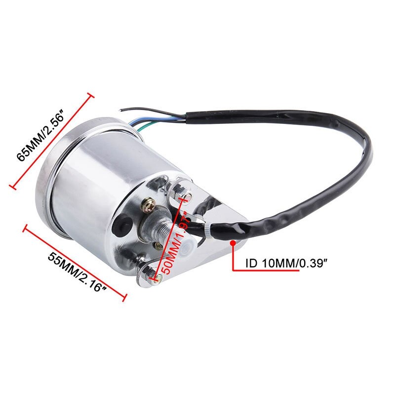 Alle Neue Universal- Motorrad Digitale Motorrad Speeeter retro LCD Oeter Cafe Rennfahrer Tachometer Anzeige Rolle ATV Meter