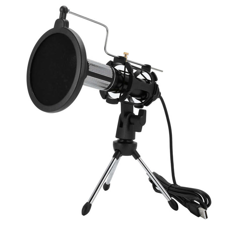 USB Schreibtisch Mikrofon Kondensator Aufnahme Mikrofon USB Schreibtisch Mikrofon Mini Studio Tragbare Karaoke Mic