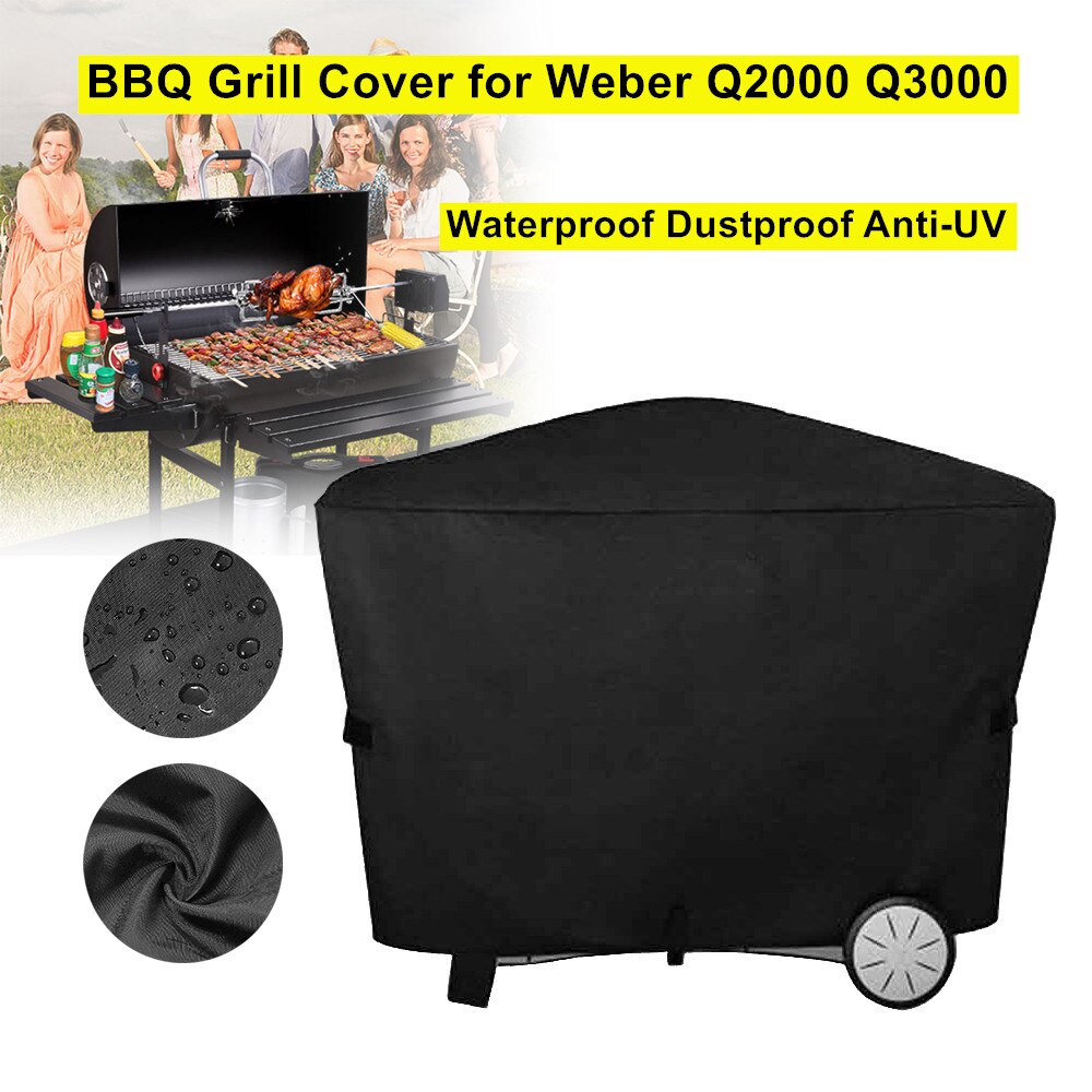 draussen Wasserdicht Grill Abdeckung für Weber Q3000 Q2000 GQ999 Lagerung Schutz Staubdicht Grill Grill Abdeckung 113x64x96cm