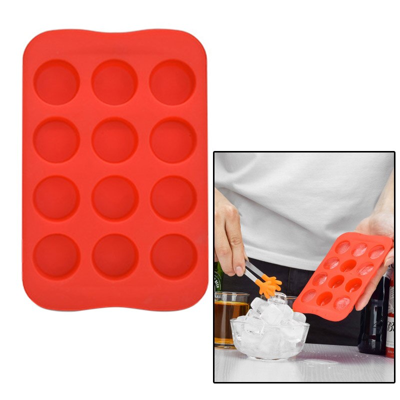 Hohlraum Eis Würfel Tablett 12 Netz Silikon Schokolade bilden Kreative geformt Eis Würfel Kuchen Lebensmittel Klasse Eis Formen für Whiskey Cocktail