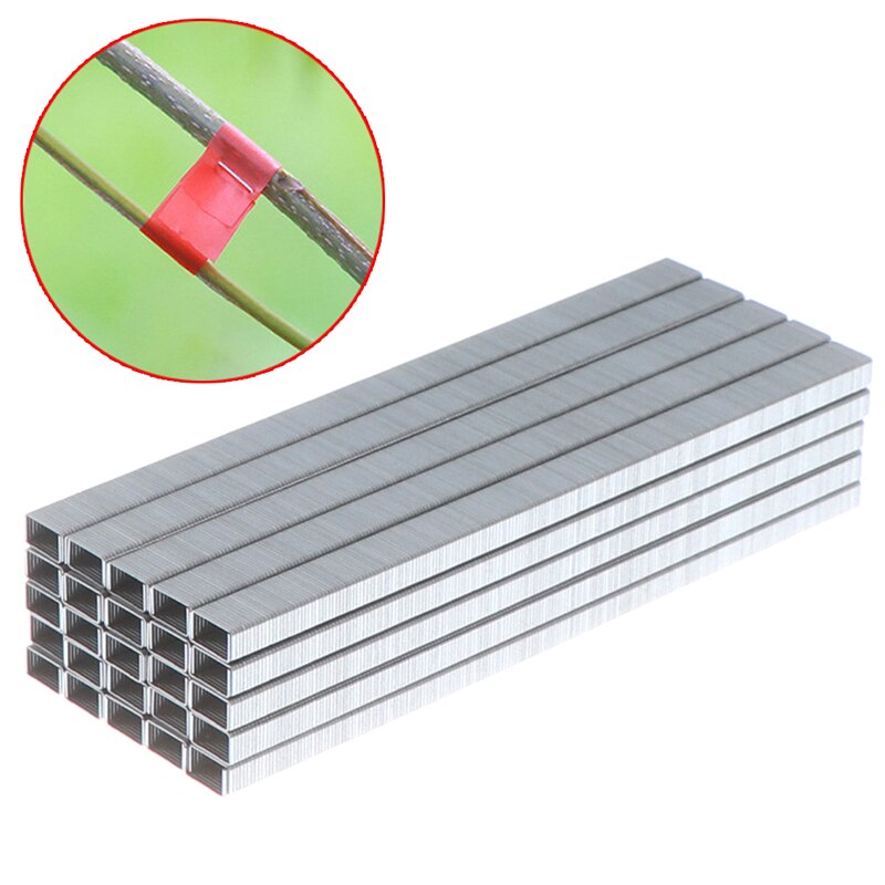 10000 teile/paket Tapetool Tapener Binden Klammer Stift Nagel Band Werkzeug Professionelle Reben Binden Maschine Anlage Garten Werkzeuge Verbinden