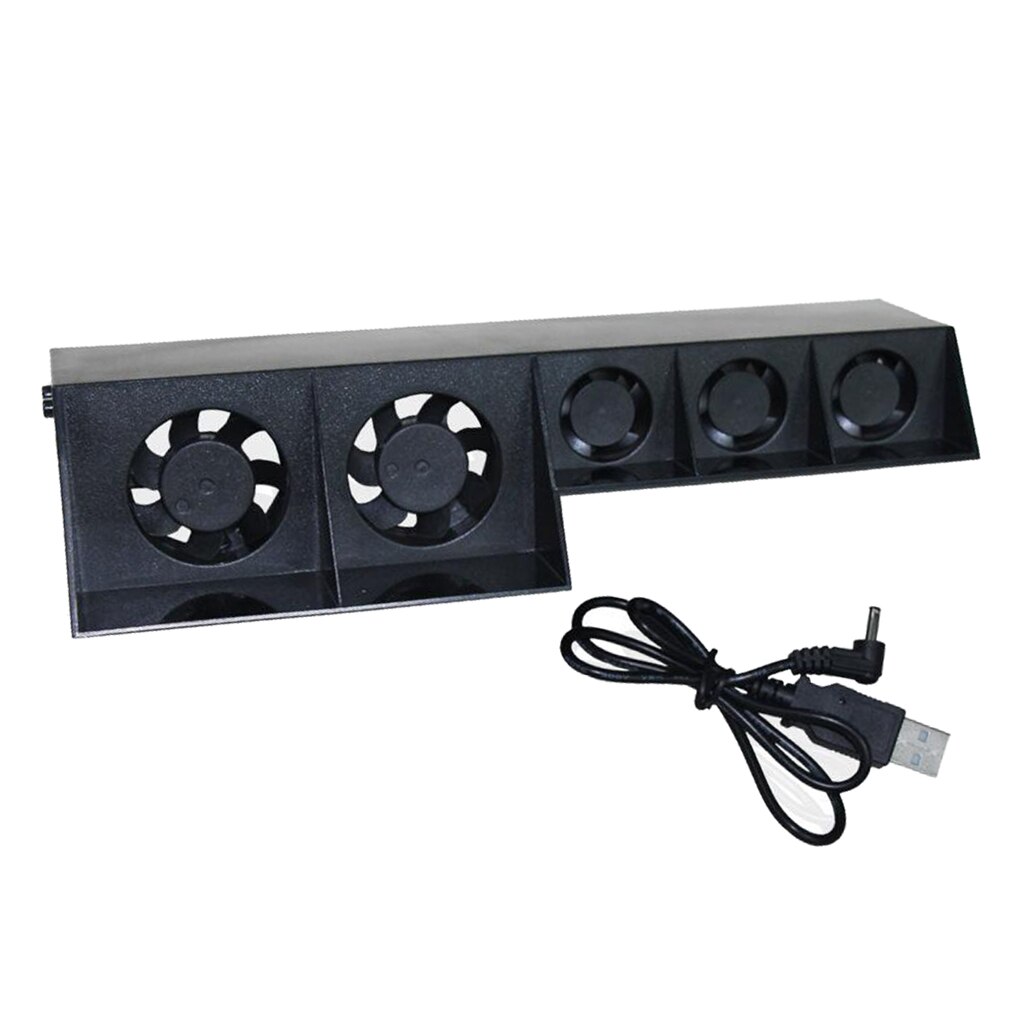 Kühler Lüfter Für PS4 Konsole USB Externe 5Fan Super Turbo Temperatur Kontrolle Für 4 Konsole