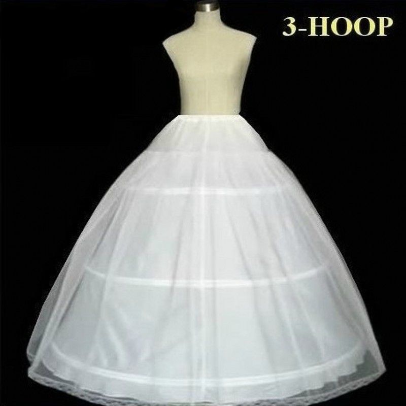 3 Reifen Ballkleid Hochzeit Braut Petticoat Krinoline Hochzeit Zubehör Rüschen Tüll Unterröcke