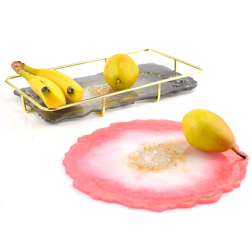 Untersetzer Platte Silikon bilden Große Flüssigkeit Artst bilden Harz Tee Obst-fach, Der Epoxid Harz Handwerk Machen Ihre Eigenen Bahn Material