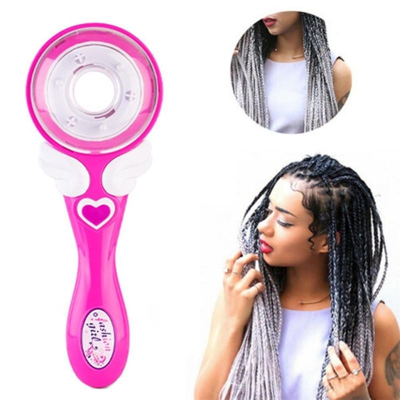 DIY Elektrische Haare Flechten Flechter Werkzeuge X-Presse Automatische Geflecht Gestrickte Gerät Schnelle Frauen Mädchen Haar Styling Werkzeuge