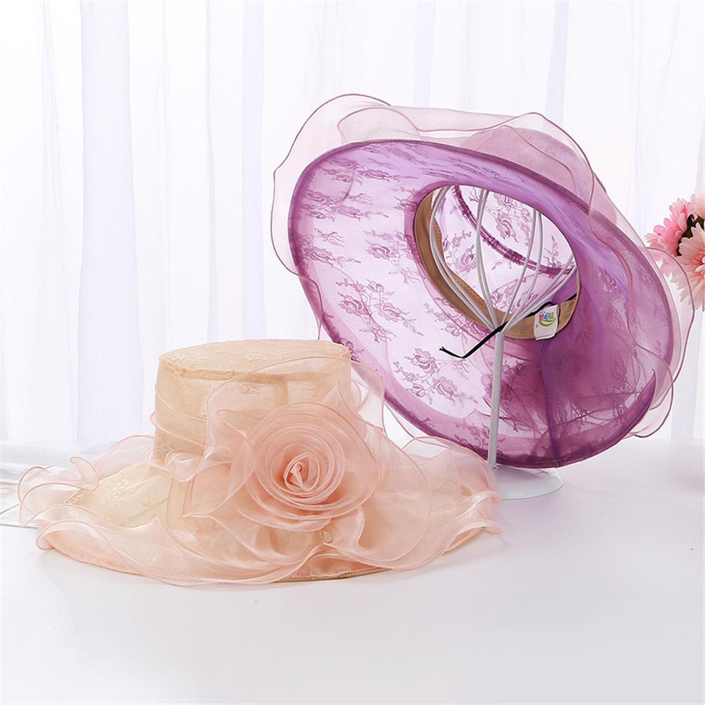 Party Hochzeit Hütte frauen Organza Kirche Kentucky Derby Fascinator Braut Tee Party Hochzeit Hütte Modis sonne hüte für frauen ED