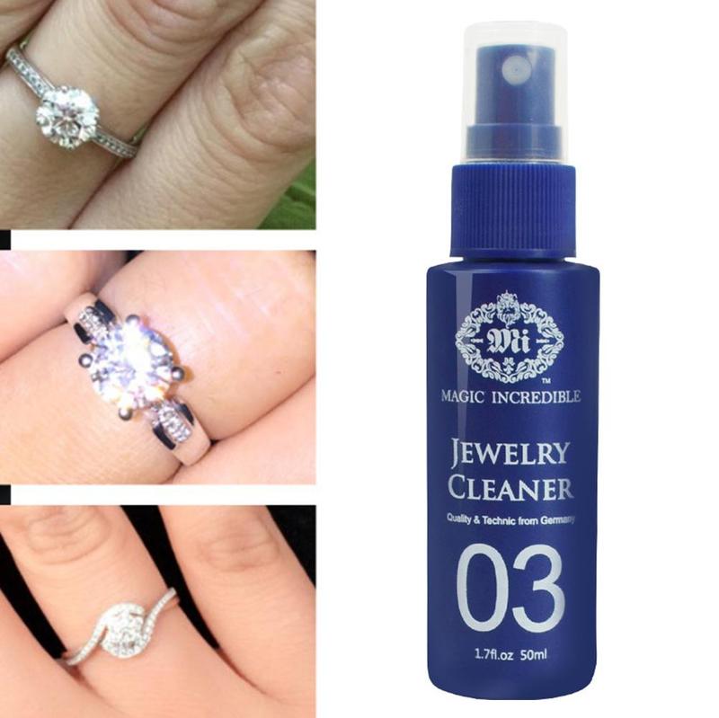 50ml Anti-skala Sauber Diamanten Silber Gold Schmuck Schnelle Reiniger Edelsteine Schmuck Reiniger Sauber Gold Uhr Diamant Ring