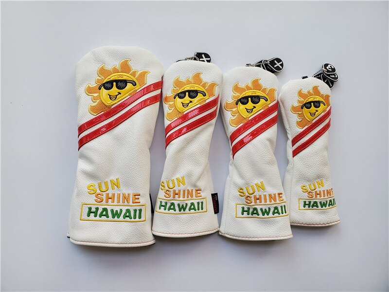 VICKY G Golf Vereine KOPF ABDECKUNG SONNENSCHEIN Hawaii Golf HOLZ ABDECKUNG 1W3W5WUT Golf Kopf Abdeckungen Golf Wald Kopf Startseite ems