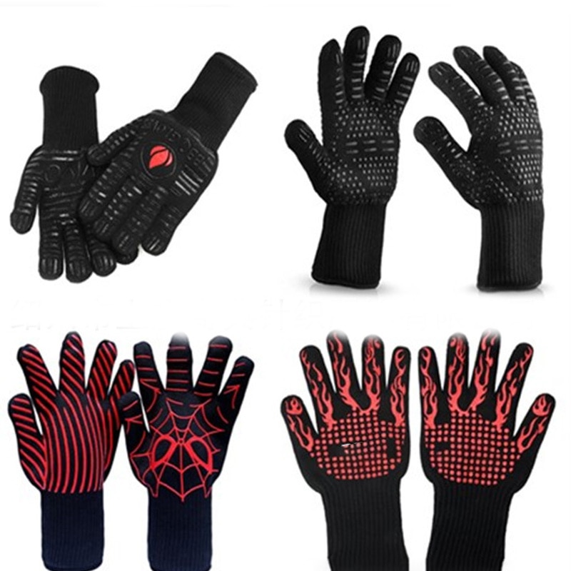 1 pc Wärme-beständig Starke Silikon Kochen Backen Grill Handschuhe Grill Grill Handschuhe Geschirr Handschuhe Küche Werkzeuge