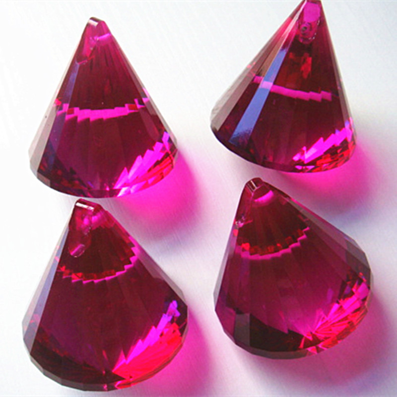 Fuchsie Dia40x52mm k9 Kristall Diamant bilden Kronleuchter Prismen/Kristall Vorhang Anhänger/Kristall Kronleuchter Teil