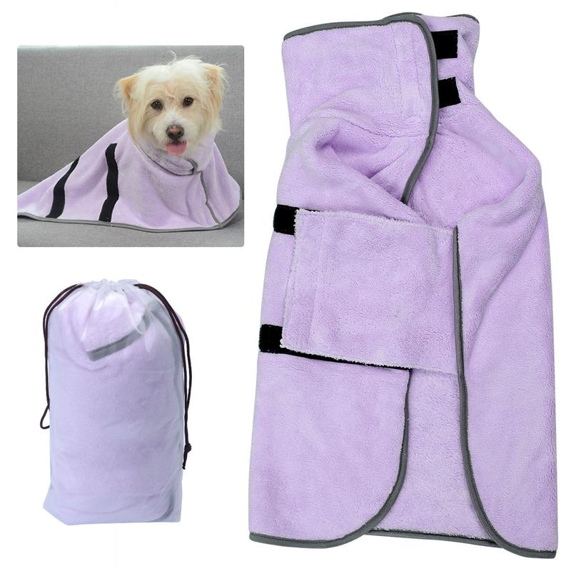 Haustier Bademantel Weiche Super Saugfähigen Luxuriös Haustier Trocknen Handtuch Kleid Haustier Hund Saugfähig Und Schnell Trocknend Multifunktionale Bademantel