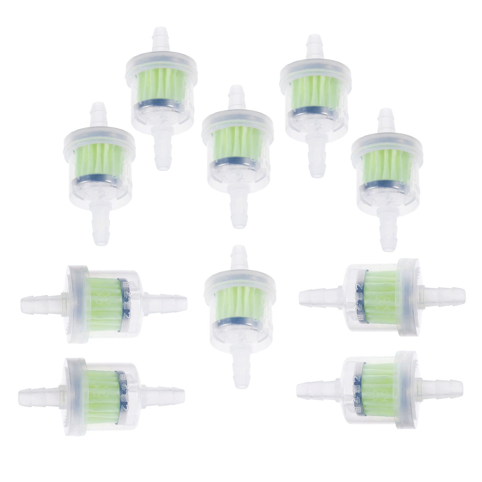 10Stck Gas Kraftstoff Filter Universal- Benzin Filter Tasse Motorrad Benzin Gas Heizöl Filter Für Moped Rolle Schmutz Fahrrad gehen Karts