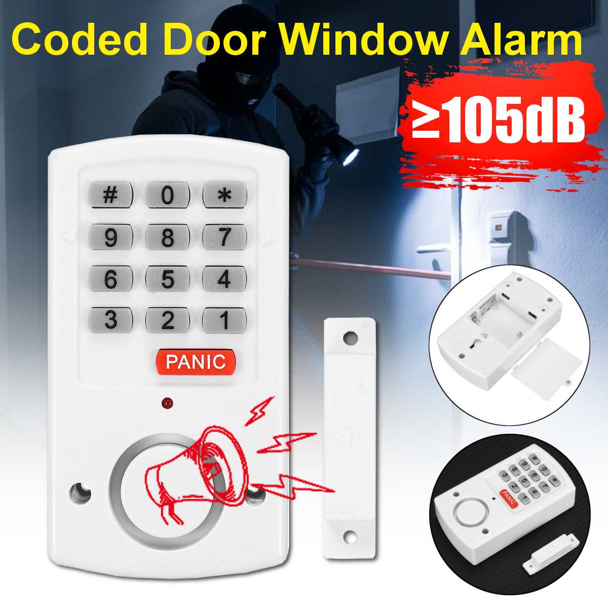 Heimat Sicherheit Alarm System allein Magnetische Sensoren Unabhängige kabellos Heimat Tür und Fenster Alarm Sicherheit Einbrecher Alarm