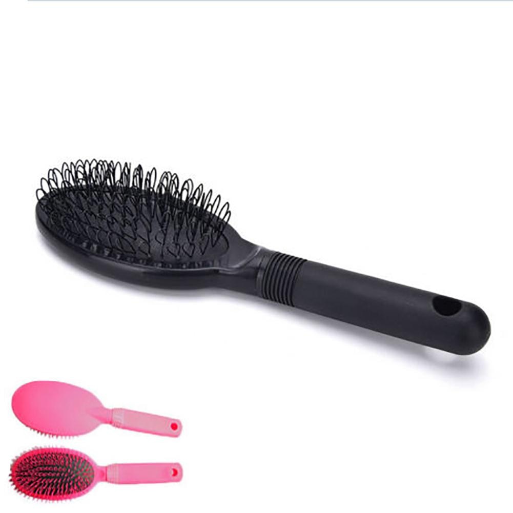 Professionelle Pinsel Borsten Kamm Massage Anti-Statische Dunkelbraun Farbe Haar Verlängerung Schleife Pinsel Perücke Pflege Kamm Rosa/schwarz