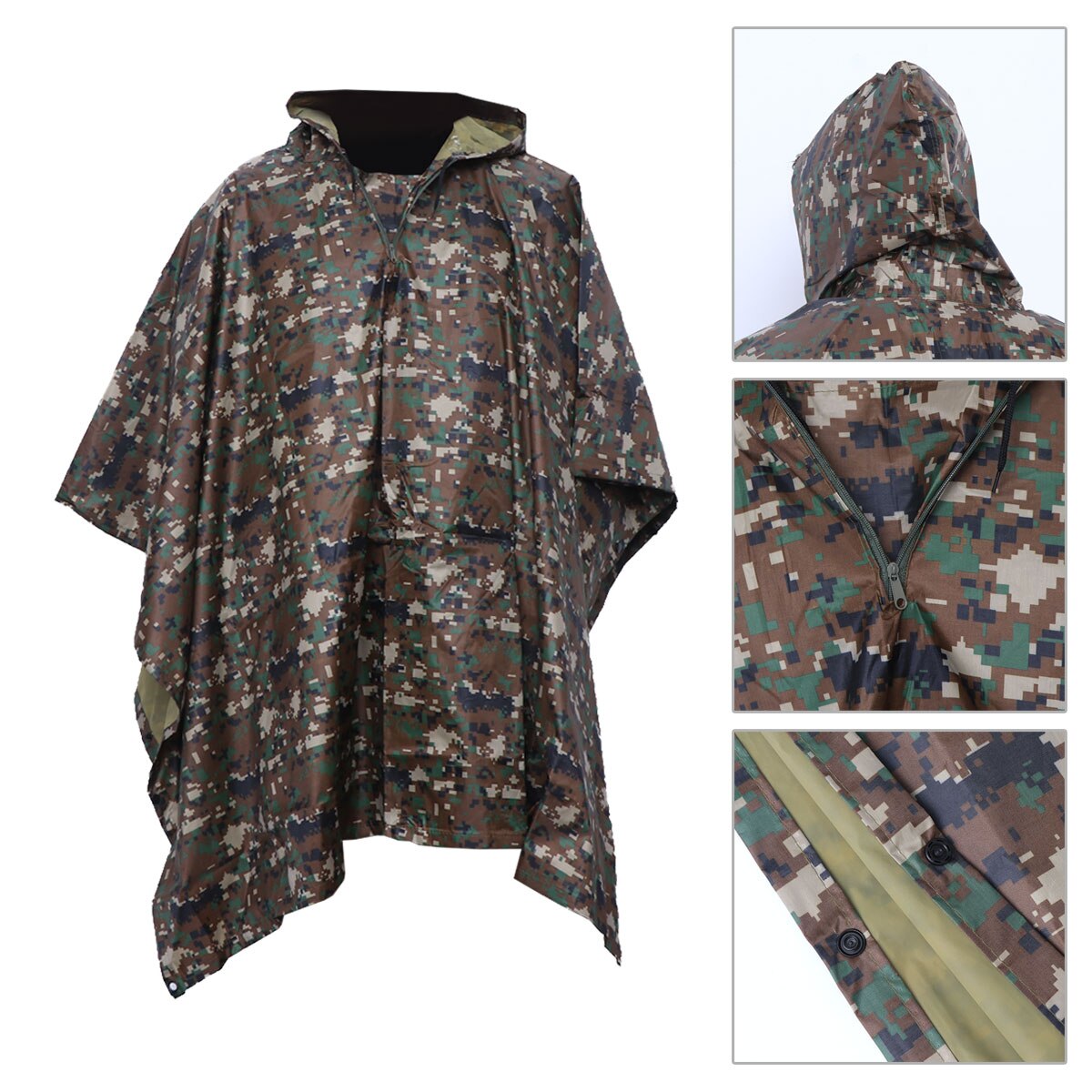 1 PC Tragbare Wasserdichte Regenmantel Regen Mantel Abdeckung Multifunktions Erwachsene Mantel Regen Mantel Für Camping Wandern Angeln