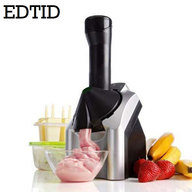EDTID Automatische Eismaschine Elektrische Gefrorene Obst Nachtisch Eis Drücken Maschine Gefrorenen Joghurt Milchshake Presse EU Stecker