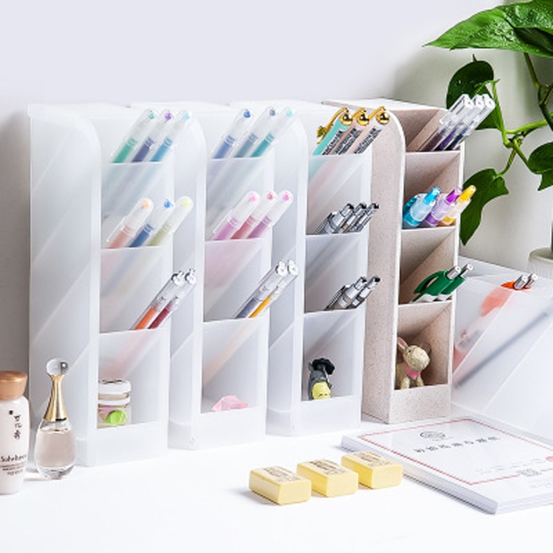 Kreative Kapazität Schreibtisch Stift Halfter Bleistift machen-hoch Lagerung Kasten Schreibtisch Organizer Stand fallen Schule Büro Schreibwaren Kunst Liefert