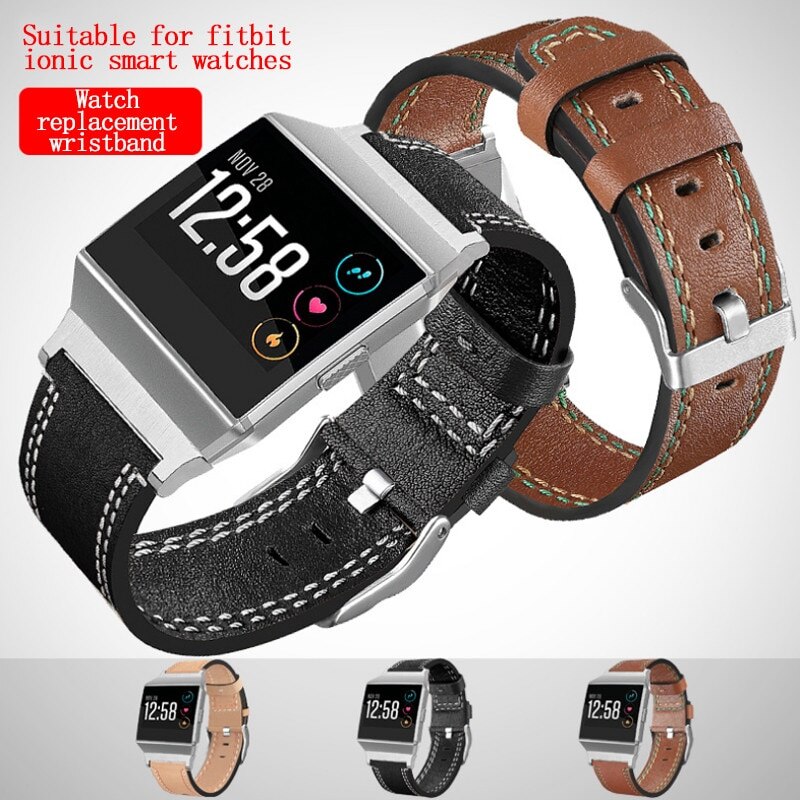 Weiche Leder Handgelenk Riemen Ersatz Arm Armbinde Zubehör Für Fitbit ionisch Clever Uhr Armbinde Armbänder Uhren Riemen *
