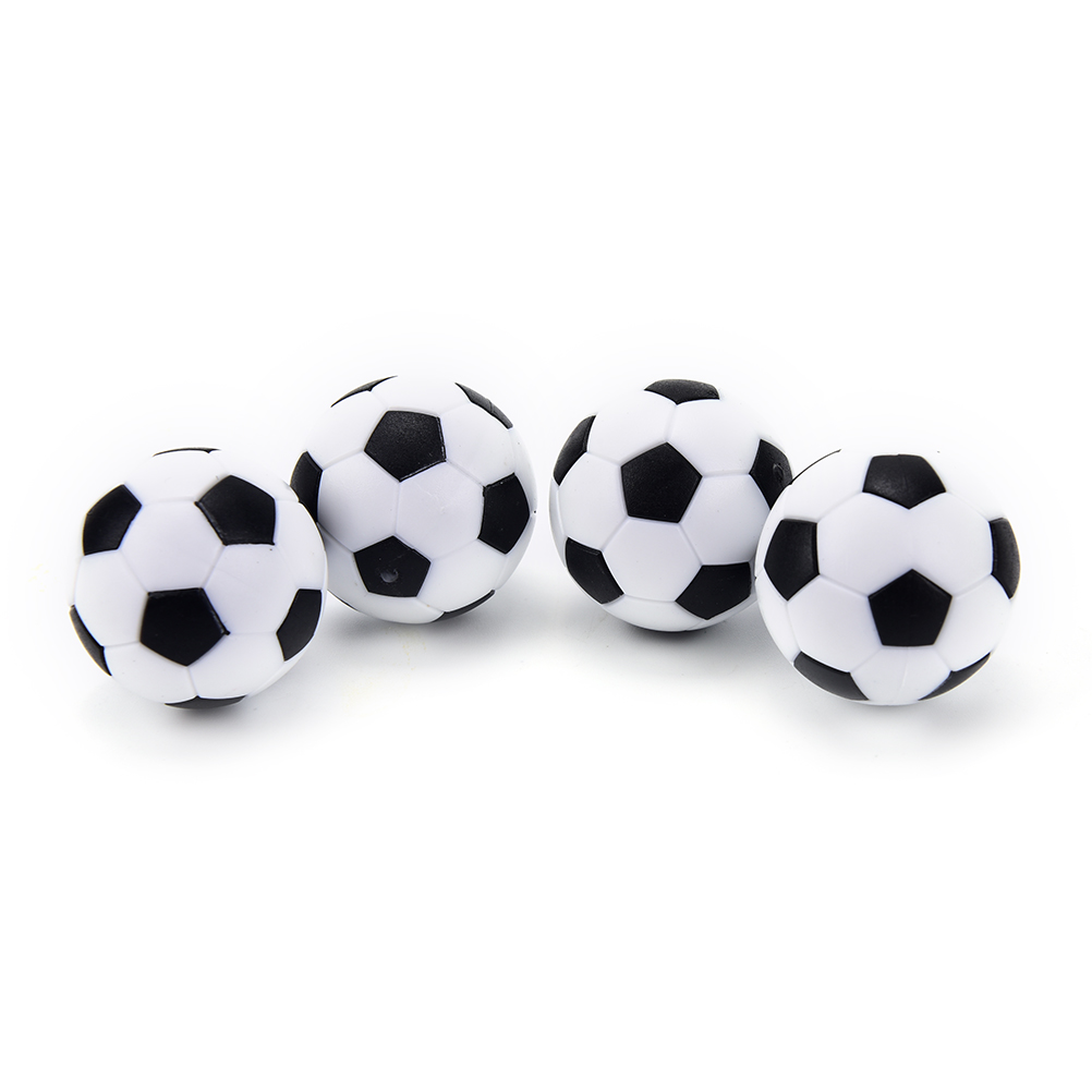 Neue 4 Stck 32mm Kunststoff FußBall Ball FußBall Fussball Soccerball Sport Runde drinnen Spiele TischfußBall FußBall